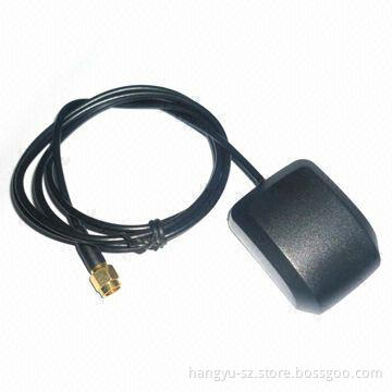 Smooth-shaped Car GPS Antenna with RG174, 3m Cable, 20MHz Bandwidth and 73g Weight
